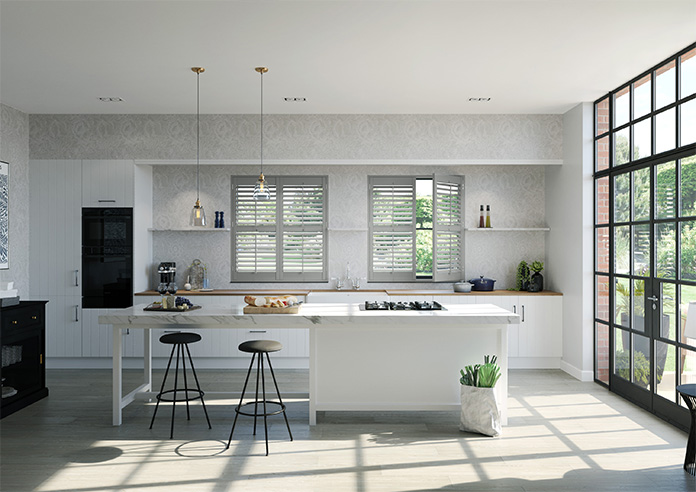 Kensington, Skyline Grey - Full Height Plantation Shutter - Image 8